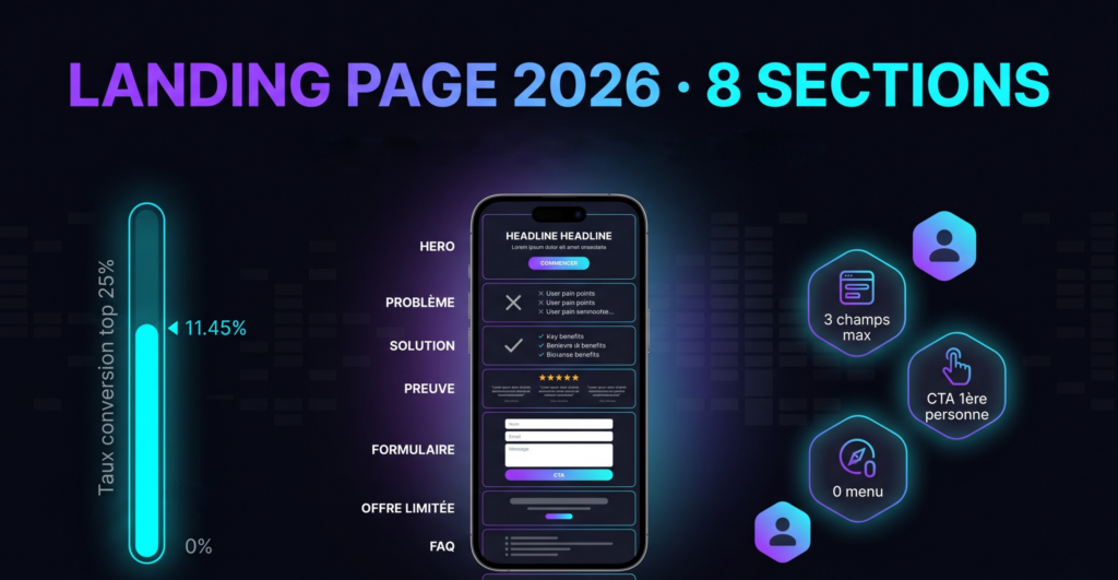 Landing Page : Créer une Page qui Convertit en 2026 (Guide Complet)