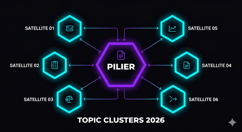 Topic Clusters 2026 : L&rsquo;Architecture de Contenu qui Domine les SERP