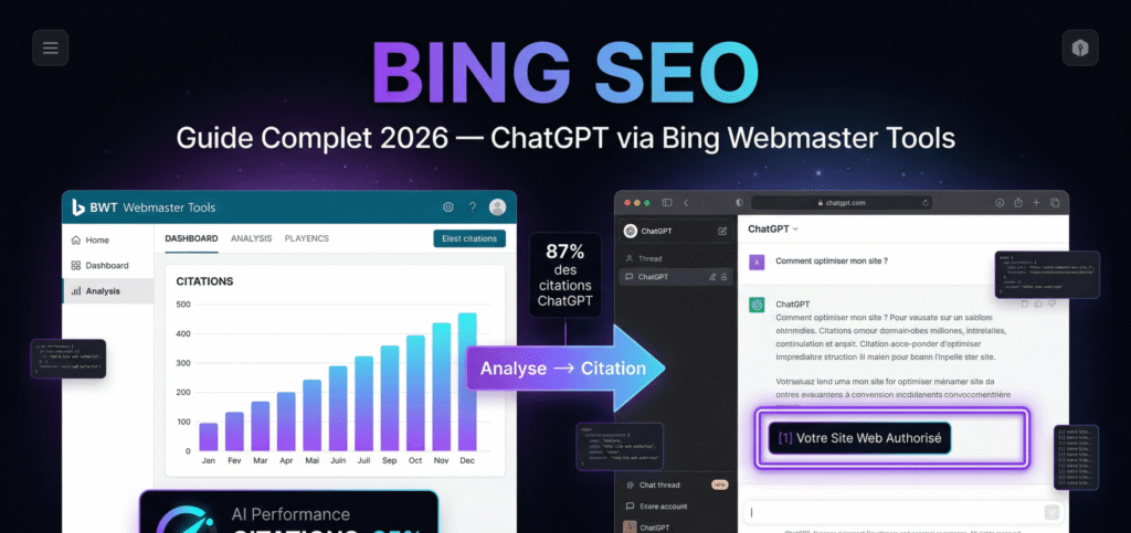 Bing SEO 2026 : Guide Complet pour Optimiser ChatGPT via Bing Webmaster Tools