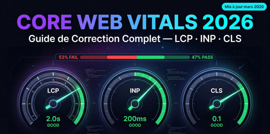 Core Web Vitals 2026 : Guide de Correction Complet