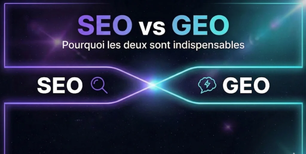 SEO vs GEO : quelle différence ? Guide complet pour les PME 2026